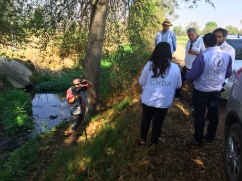 Realiza  CNDH inspección a cauce del Río Atoyac 